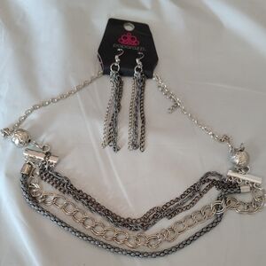 Paparazzi Dual-Tone Chain Necklace Set